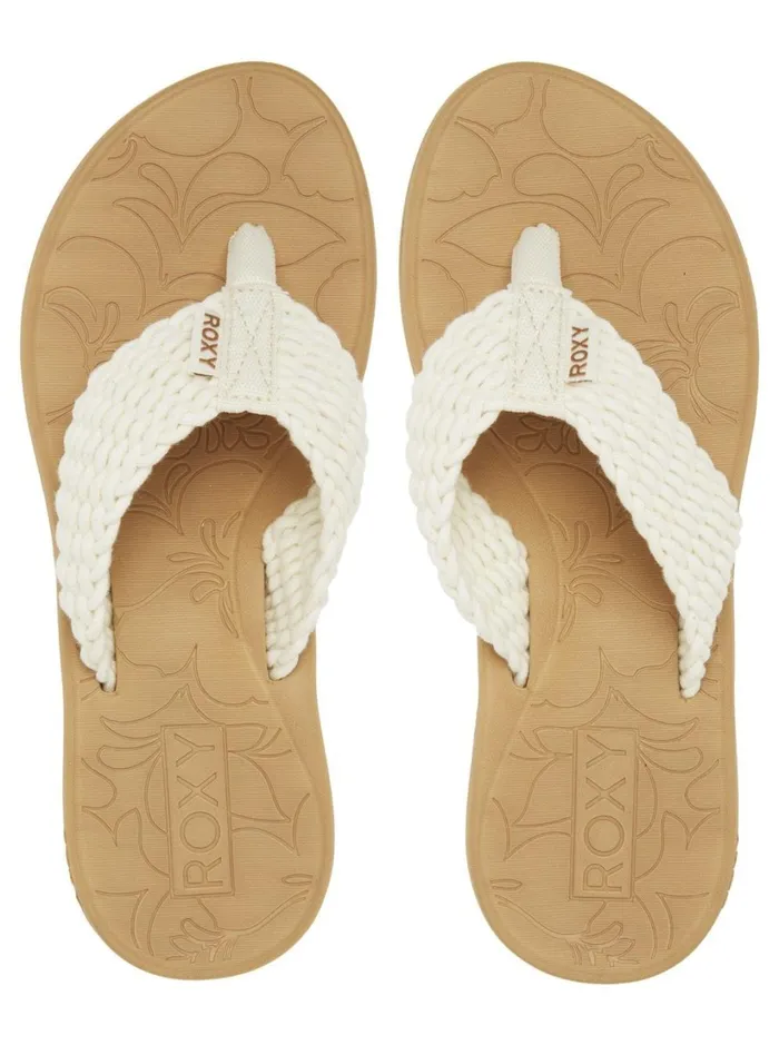 Roxy Flip Flops Caillay WaterFriendly Sandals Cream 8211 Women