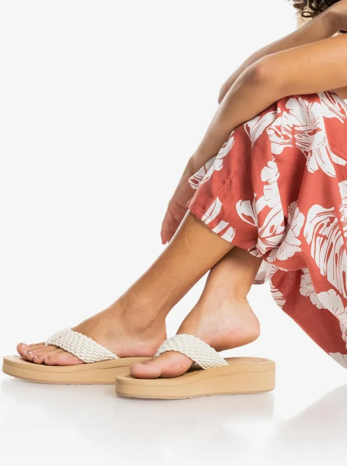 Roxy Flip Flops Caillay WaterFriendly Sandals Cream 8211 Women