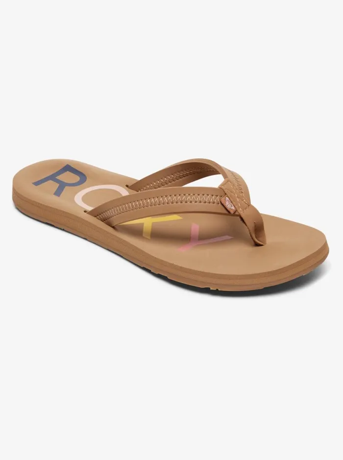 Roxy Flip Flops Vista FlipFlops Tan 8211 Women
