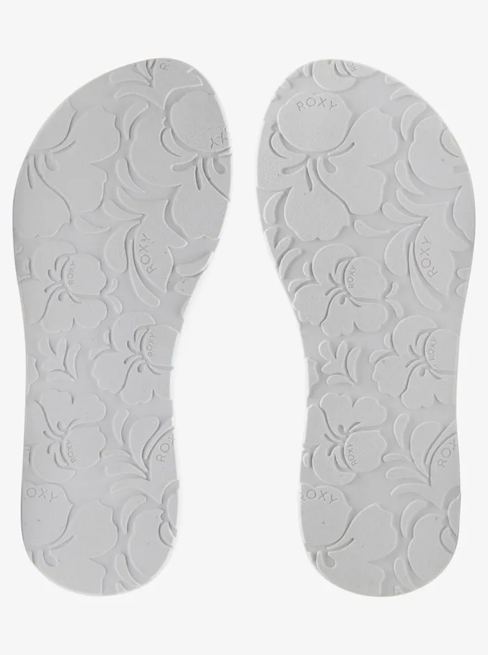 Roxy Flip Flops Vista Loreto FlipFlops Whiteorangepink 8211 Women