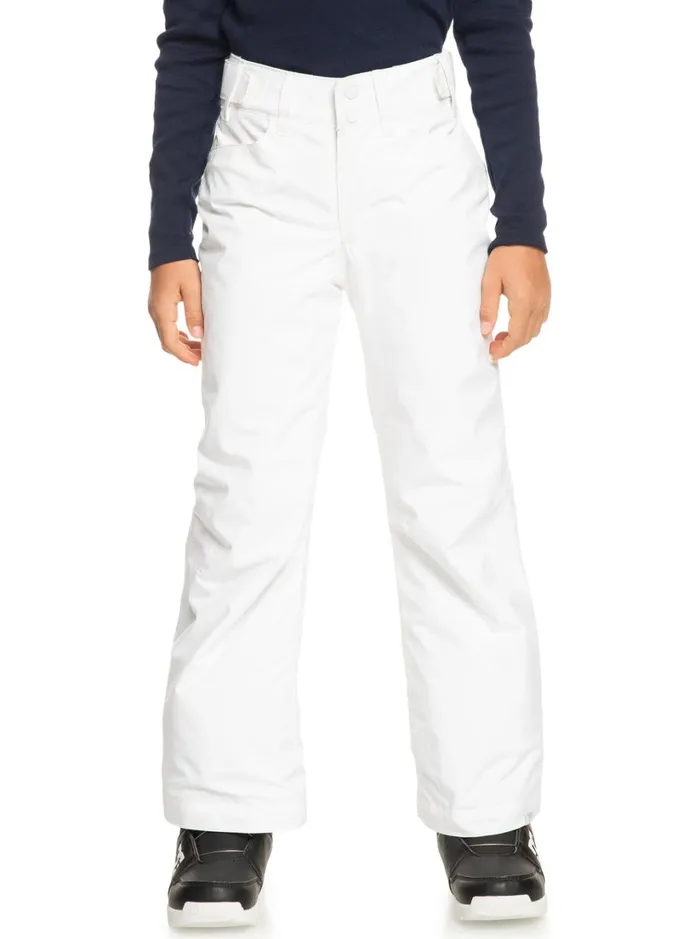 Roxy Girls Snow Girl039s 416 Backyard Technical Snow Pants Bright White 8211 Women