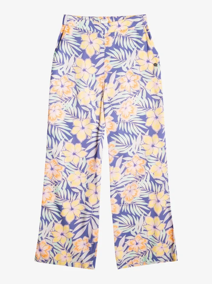 Roxy Jeans and Pants Girl039s 416 You Found Me Pants Marlin Funky Palm 8211 Women