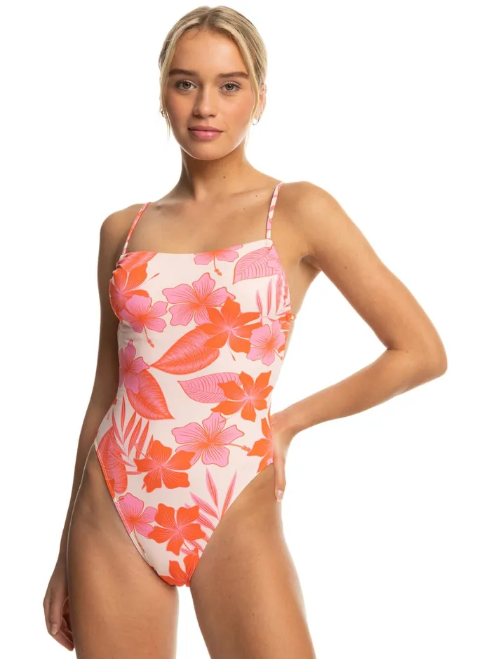 Roxy One Pieces Printed Beach Classics OnePiece Swimsuit Pale Dogwood Lhibiscus 8211 Women Roxy One Pieces Printed Beach Classics OnePiece Swimsuit Pale Dogwood Lhibiscus 8211 Women