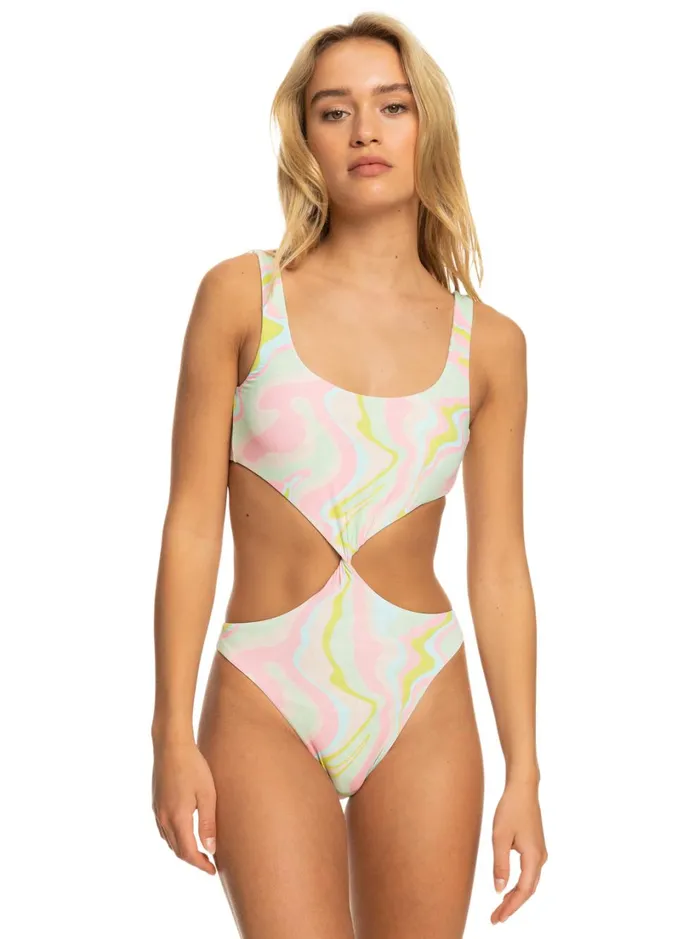 Roxy One Pieces Tropics Hype Reversible OnePiece Swimsuit Ambroisia Swirl Swim 8211 Women Roxy One Pieces Tropics Hype Reversible OnePiece Swimsuit Ambroisia Swirl Swim 8211 Women