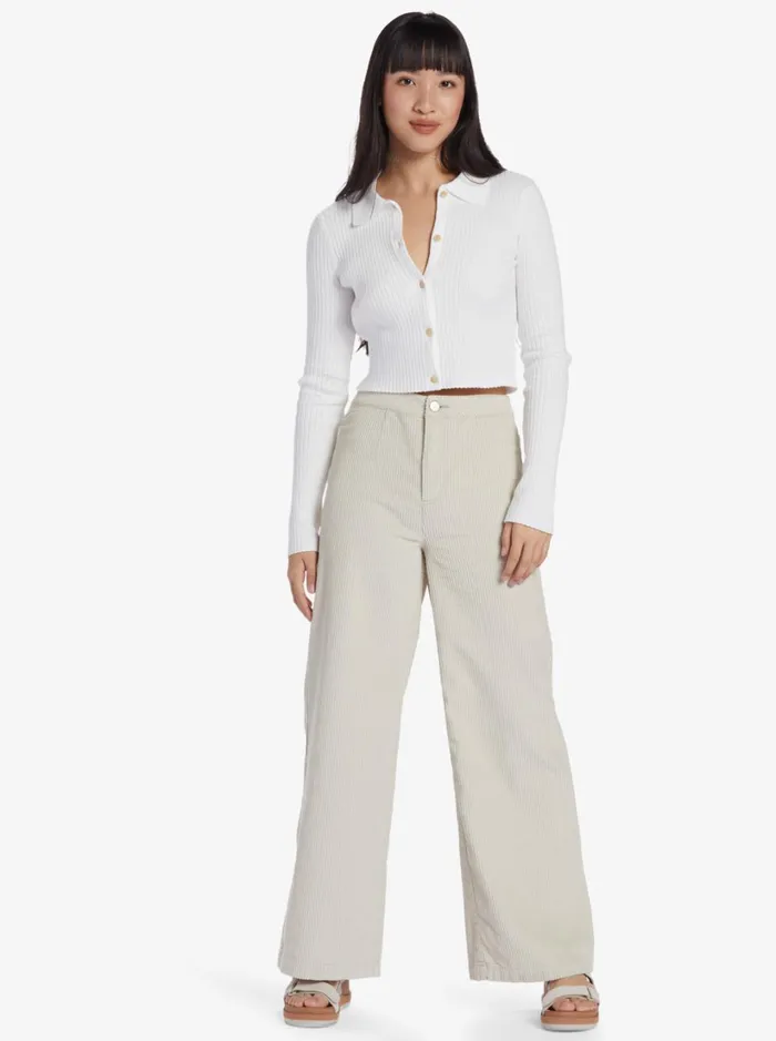 Roxy Pants and Jeans Chloe Kim Corduroy Pants Pelican 8211 Women