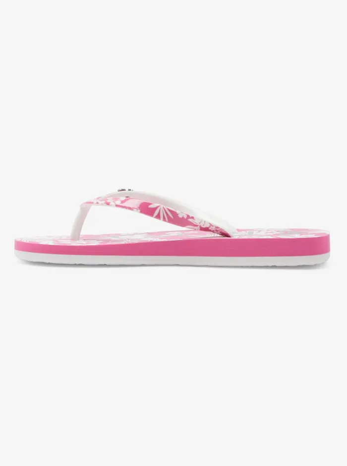 Roxy Shoes and Sandals Girl039s 416 Pebbles Sandals Crazy Pink Flower 8211 Women