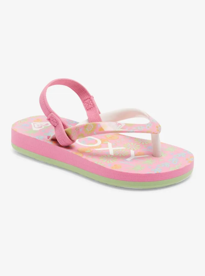 Roxy Shoes and Sandals Toddler039s Pebbles Sandals Crazy Pinksoft Lime 8211 Women