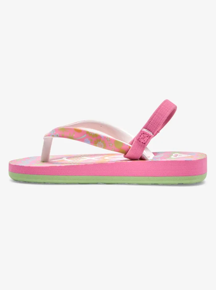 Roxy Shoes and Sandals Toddler039s Pebbles Sandals Crazy Pinksoft Lime 8211 Women