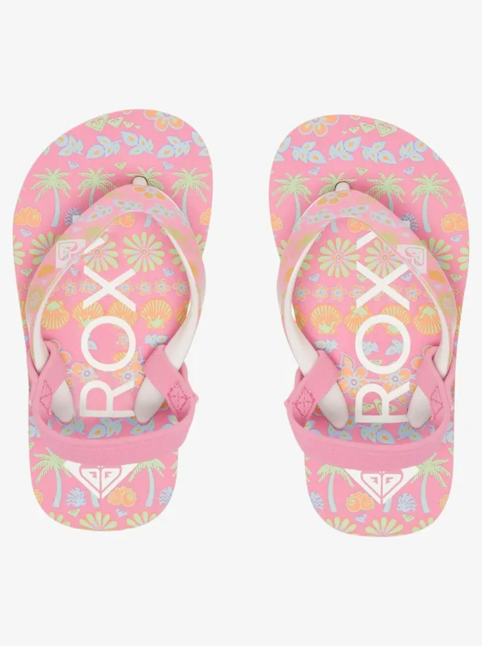 Roxy Shoes and Sandals Toddler039s Pebbles Sandals Crazy Pinksoft Lime 8211 Women