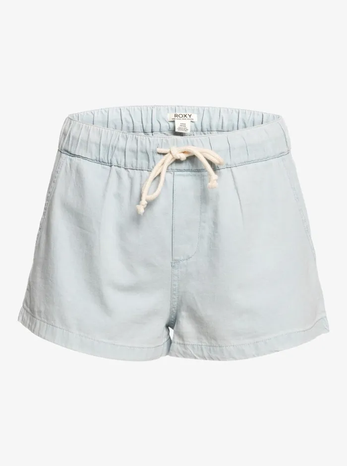 Roxy Shorts Go To The Beach Denim Shorts Bleached Blue 8211 Women