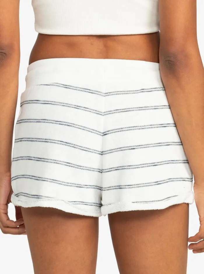 Roxy Shorts Perfect Wave Sweat Shorts Snow White Horiz Will Stripes 8211 Women