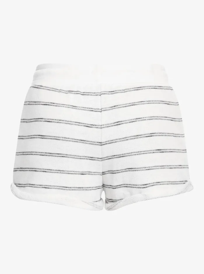 Roxy Shorts Perfect Wave Sweat Shorts Snow White Horiz Will Stripes 8211 Women