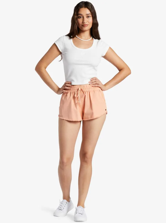 Roxy Shorts Scenic Route Elasticized Shorts Bijou Blue 8211 Women