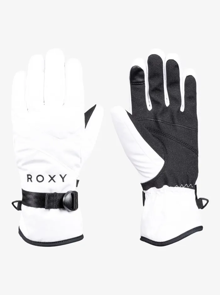Roxy Snow Accessories Roxy Jetty Solid Insulated SnowboardSki Gloves Bright White 8211 Women