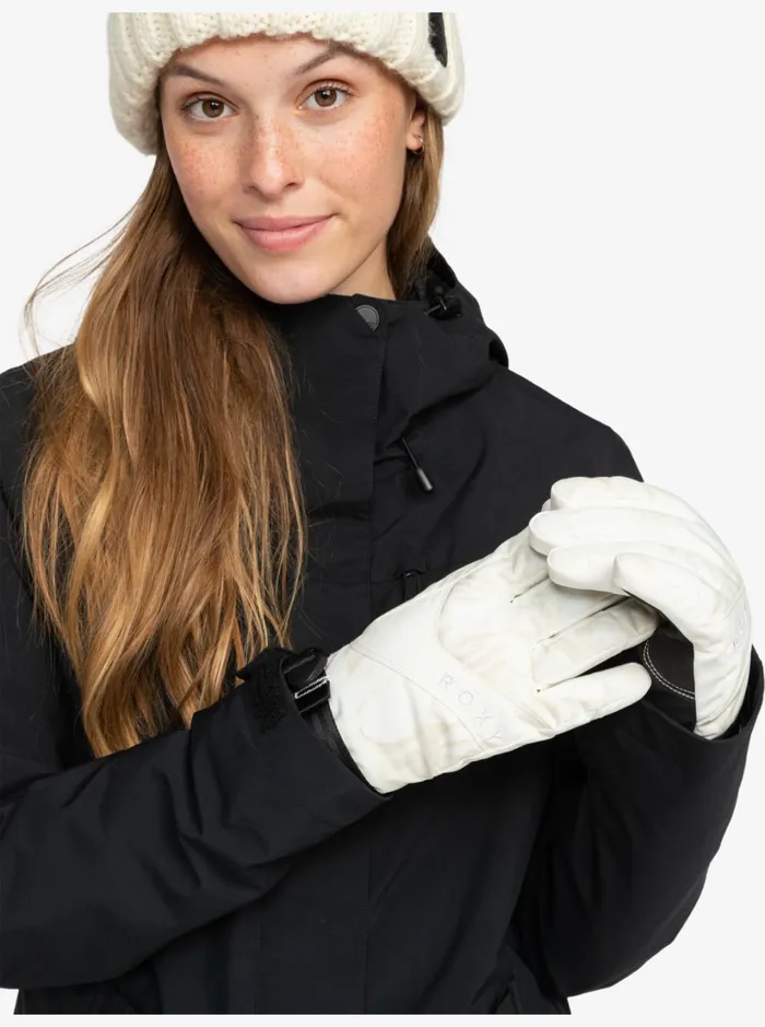 Roxy Snow Accessories Roxy Jetty Technical SnowboardSki Gloves Egret Glow 8211 Women