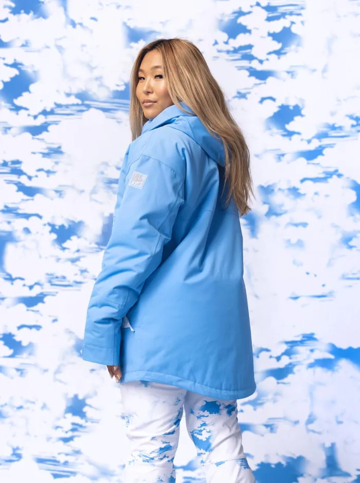 Roxy Snow Jackets Chloe Kim Technical Snow Jacket Azure Blue 8211 Women
