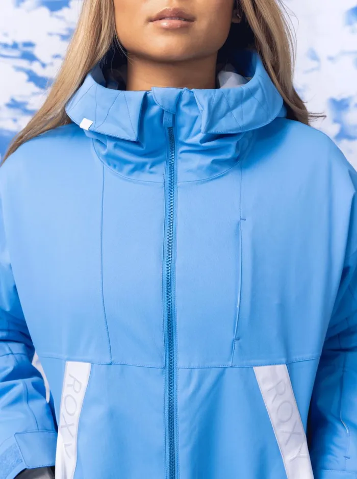 Roxy Snow Jackets Chloe Kim Technical Snow Jacket Azure Blue 8211 Women