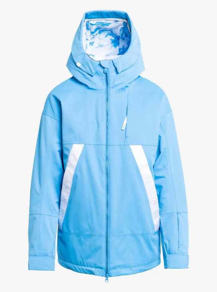 Roxy Snow Jackets Chloe Kim Technical Snow Jacket Azure Blue 8211 Women