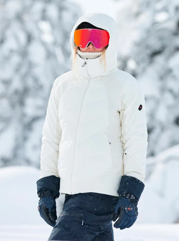 Roxy Snow Jackets Dusk WarmLink Technical Snow Jacket Egret 8211 Women