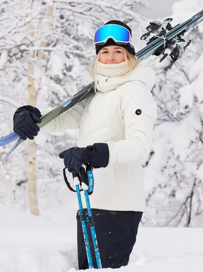 Roxy Snow Jackets Dusk WarmLink Technical Snow Jacket Egret 8211 Women