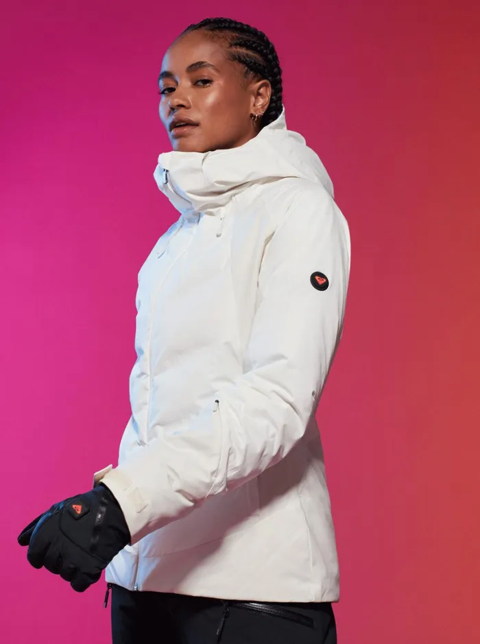 Roxy Snow Jackets Dusk WarmLink Technical Snow Jacket Egret 8211 Women
