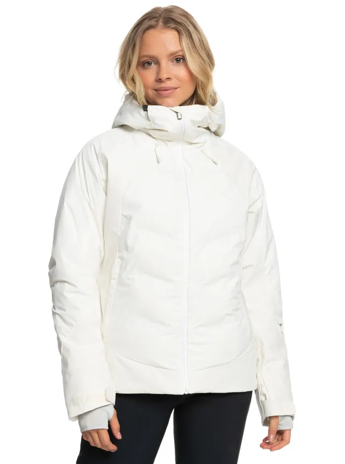 Roxy Snow Jackets Dusk WarmLink Technical Snow Jacket Egret 8211 Women