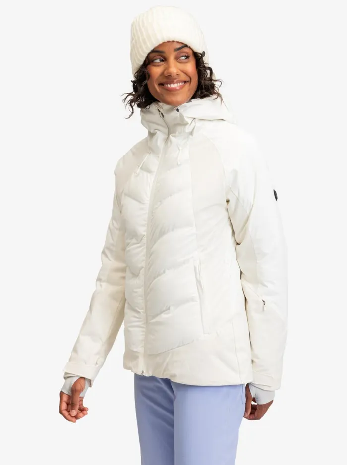 Roxy Snow Jackets Dusk WarmLink Technical Snow Jacket Egret 8211 Women