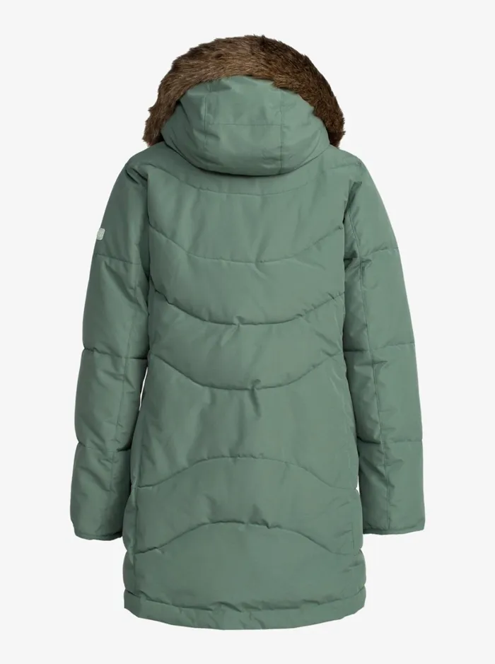 Roxy Snow Jackets Ellie Longline Winter Jacket Dark Forest 8211 Women
