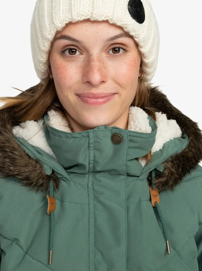 Roxy Snow Jackets Ellie Longline Winter Jacket Dark Forest 8211 Women
