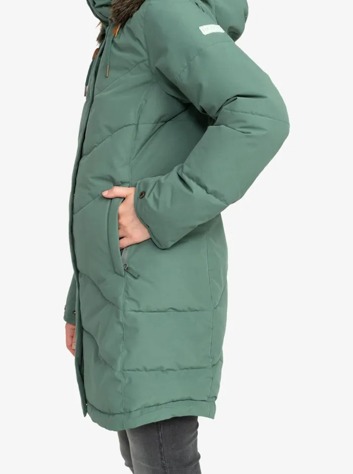Roxy Snow Jackets Ellie Longline Winter Jacket Dark Forest 8211 Women