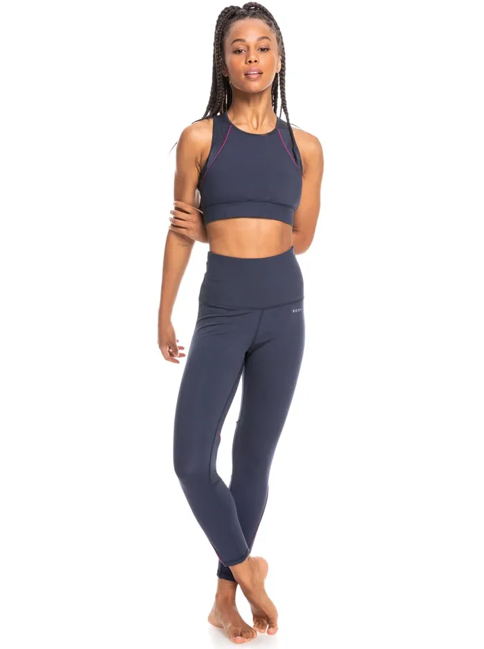 Roxy Sports Bras Interstellar Disco Medium Support Sports Bra Mood Indigo 8211 Women