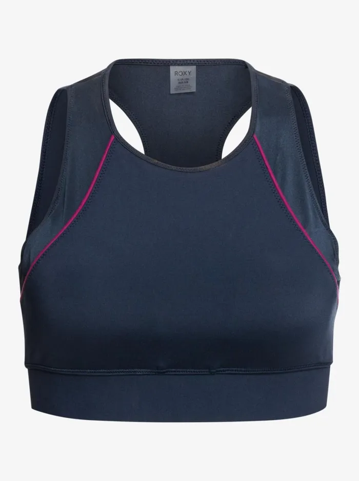 Roxy Sports Bras Interstellar Disco Medium Support Sports Bra Mood Indigo 8211 Women