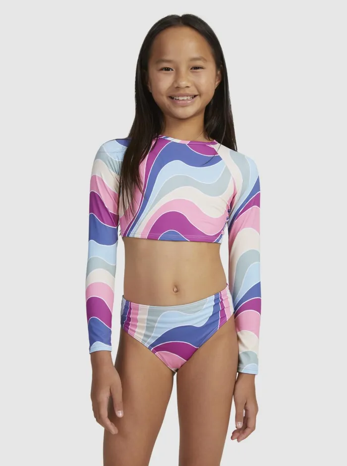 Roxy Surf Girls039 716 Vacation Memories Cropped LongSleeve Rashguard Set Vivid Viola Cruz 8211 Women Roxy Surf Girls039 716 Vacation Memories Cropped LongSleeve Rashguard Set Vivid Viola Cruz 8211 Women
