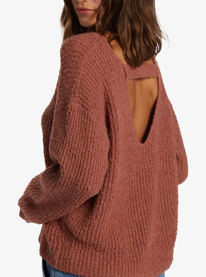 Roxy Sweaters Bombay Crew Neck Sweater Cedar Wood 8211 Women