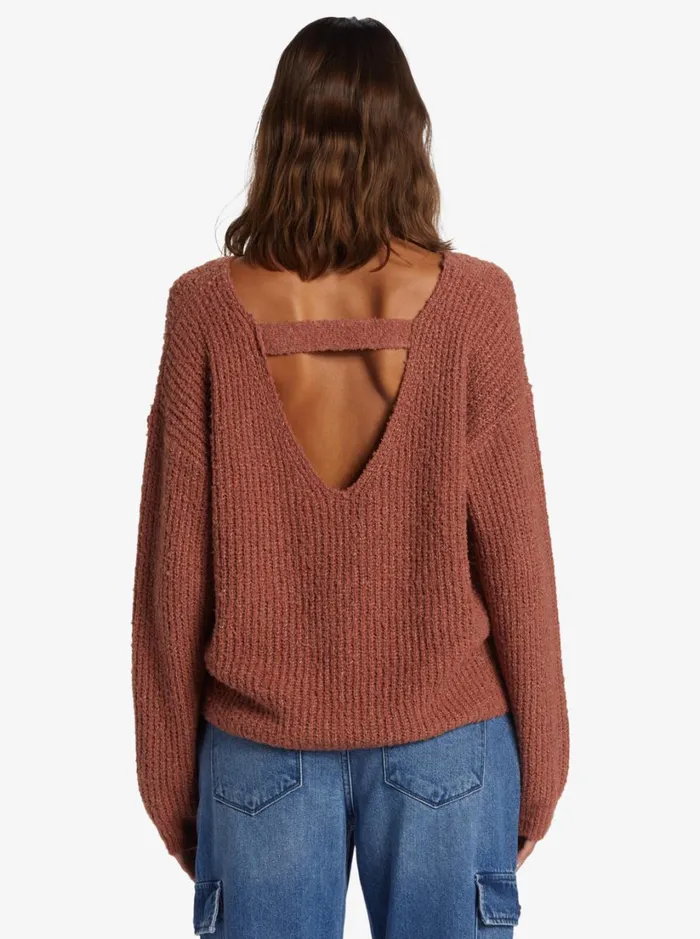 Roxy Sweaters Bombay Crew Neck Sweater Cedar Wood 8211 Women