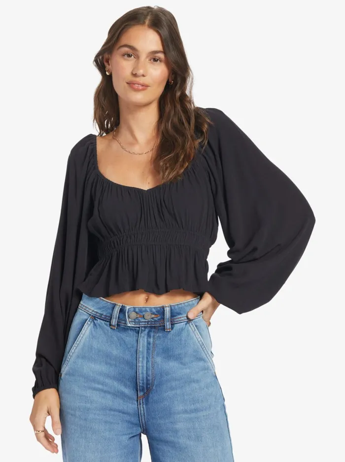 Roxy Tops Cool Winds Woven Top Woven Shirt Anthracite 8211 Women