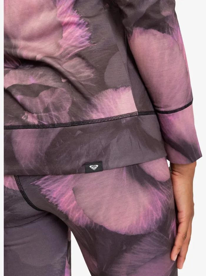 Roxy Tops Daybreak Technical Base Layer Top True Black Pansy Pansy 8211 Women