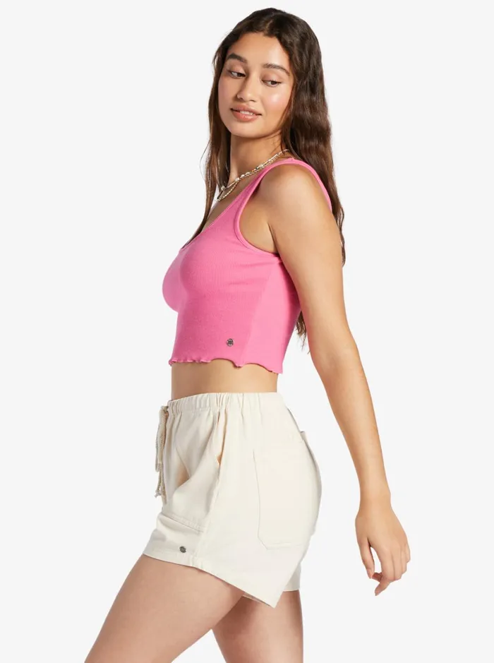 Roxy Tops Keep It Wavy Tank Top Shocking Pink 8211 Women