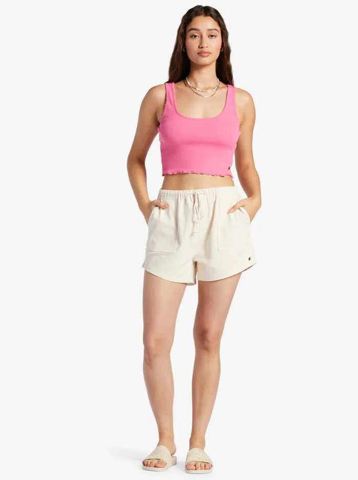 Roxy Tops Keep It Wavy Tank Top Shocking Pink 8211 Women