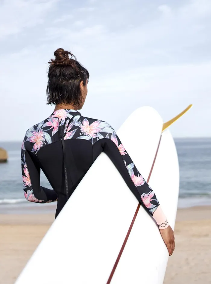 Roxy Wetsuits 43mm Swell Series Back Zip Wetsuit Anthracite Paradise Found S 8211 Women