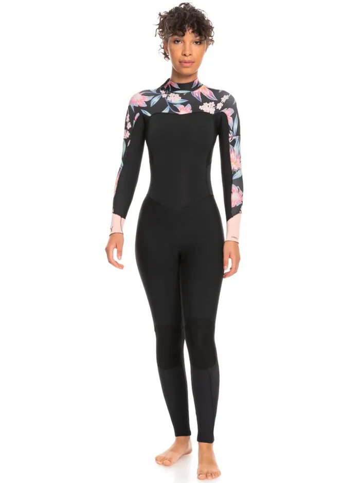 Roxy Wetsuits 43mm Swell Series Back Zip Wetsuit Anthracite Paradise Found S 8211 Women