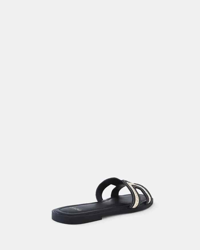 SACHIE RAFFIA Flat Sandals Women Flat Sandals NOVO Shoes