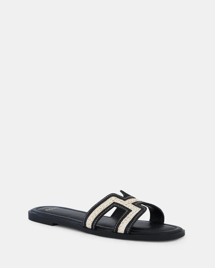 SACHIE RAFFIA Flat Sandals Women Flat Sandals NOVO Shoes