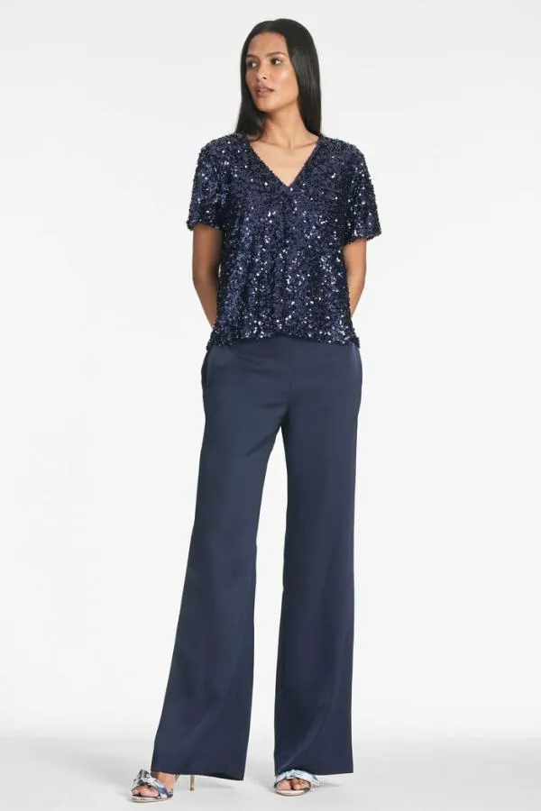 Sachin and Babi Alli Pant 8211 Midnight Midnight Women Pants and Jumpsuits