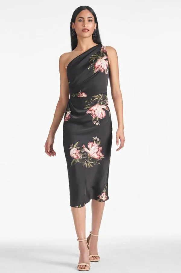 Sachin and Babi Carmen Dress 8211 Noir Blossom Noir Blossom Women Midi