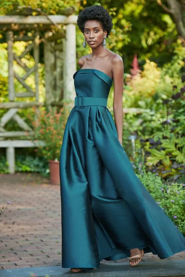 Sachin and Babi Ceri Gown 8211 Deep Teal Deep Teal Women Plus Sizes