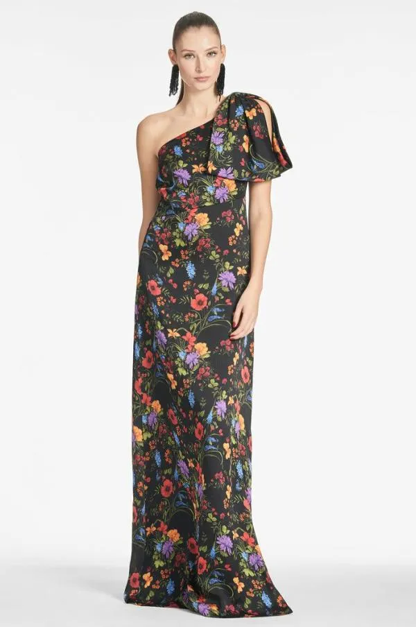 Sachin and Babi Chelsea Gown 8211 Noir Wildflower Noir Wildflower Women Plus Sizes