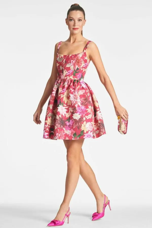 Sachin and Babi Cora Dress 8211 Deep Pink Dahlia Deep Pink Dahlia Women FitFlare