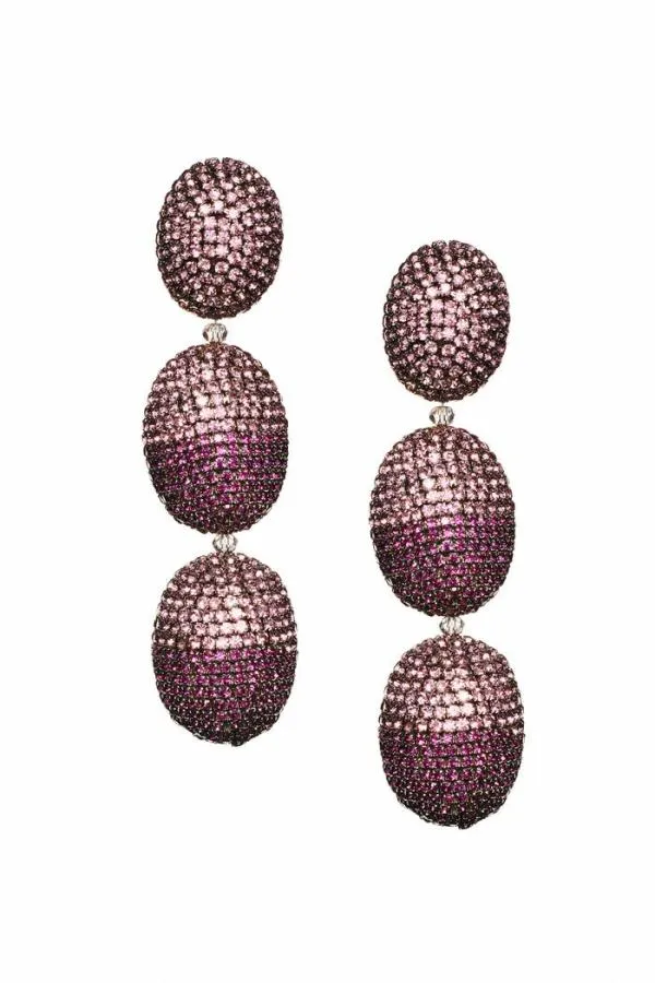 Sachin and Babi Lanah Earrings 8211 Crystals Ice Bluenavy Women Earrings