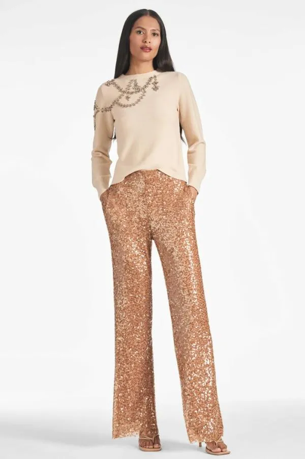 Sachin and Babi Sequin Bri Pant 8211 Honey Honey Women Matching Sets